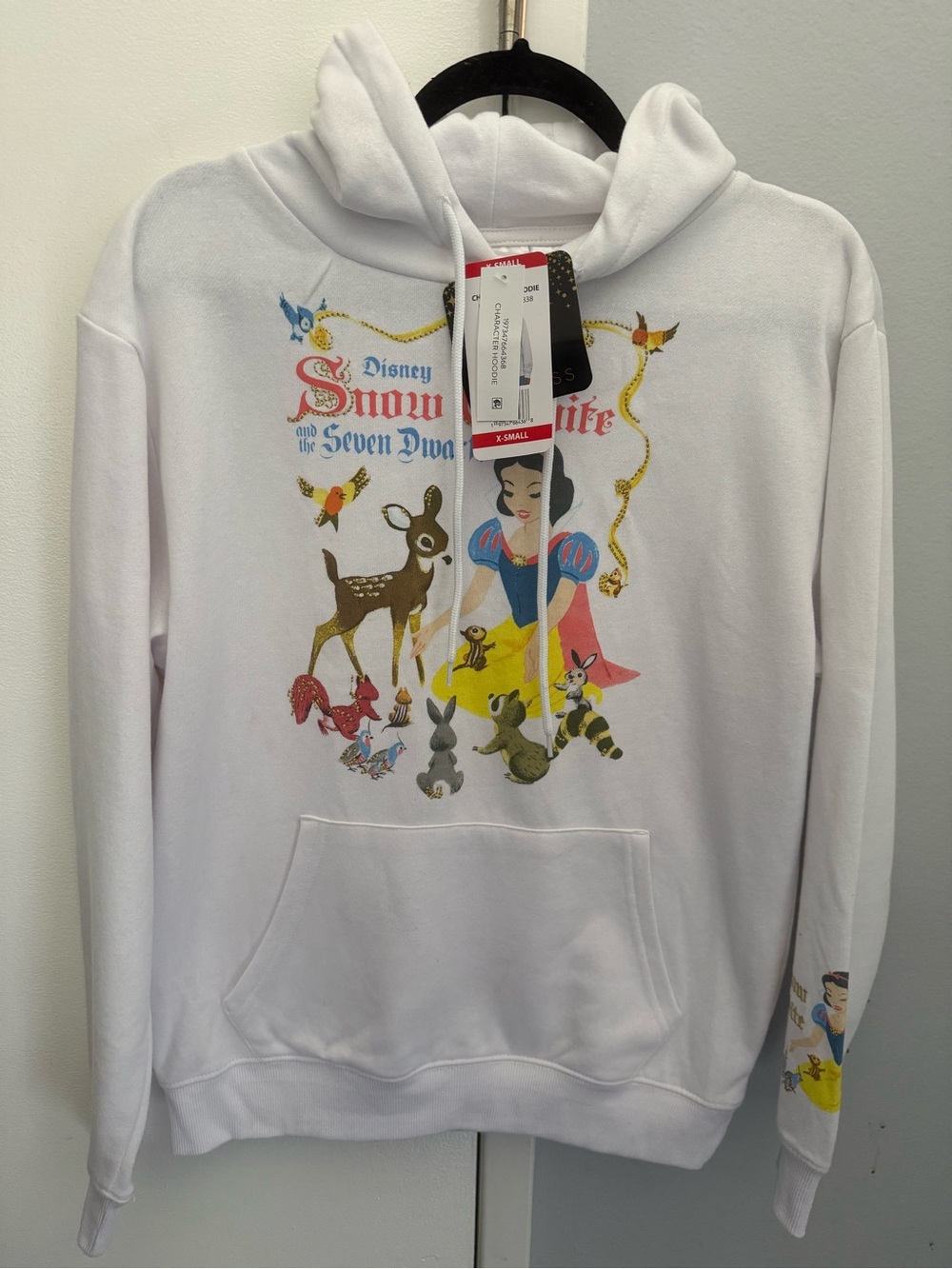 Disney Snow White Pullover Hoodie - White with Multicolor Graphic